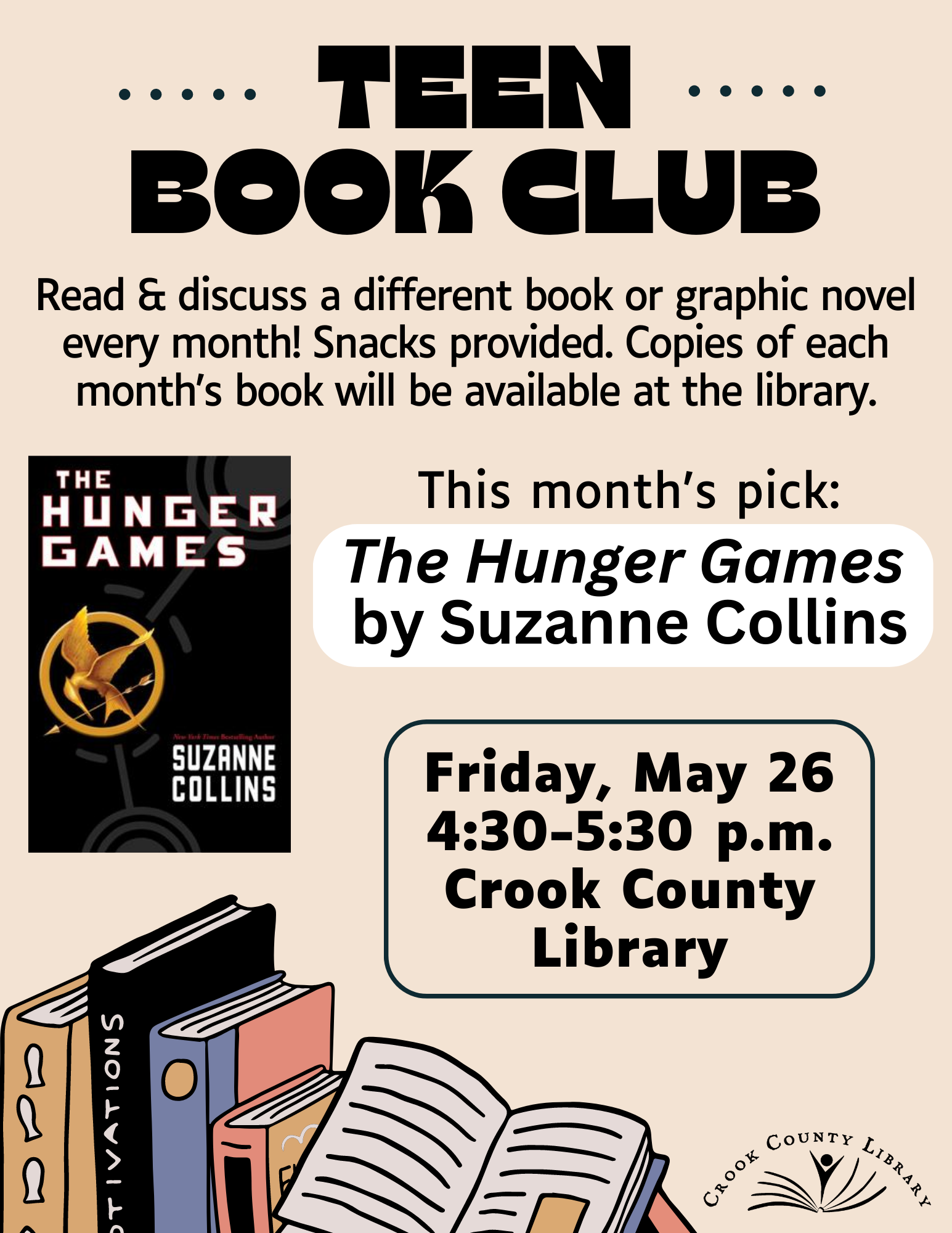 Teen Program: Book Club | Crook County Oregon