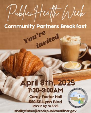 Crook County Public Health Week Community Partners Breakfast